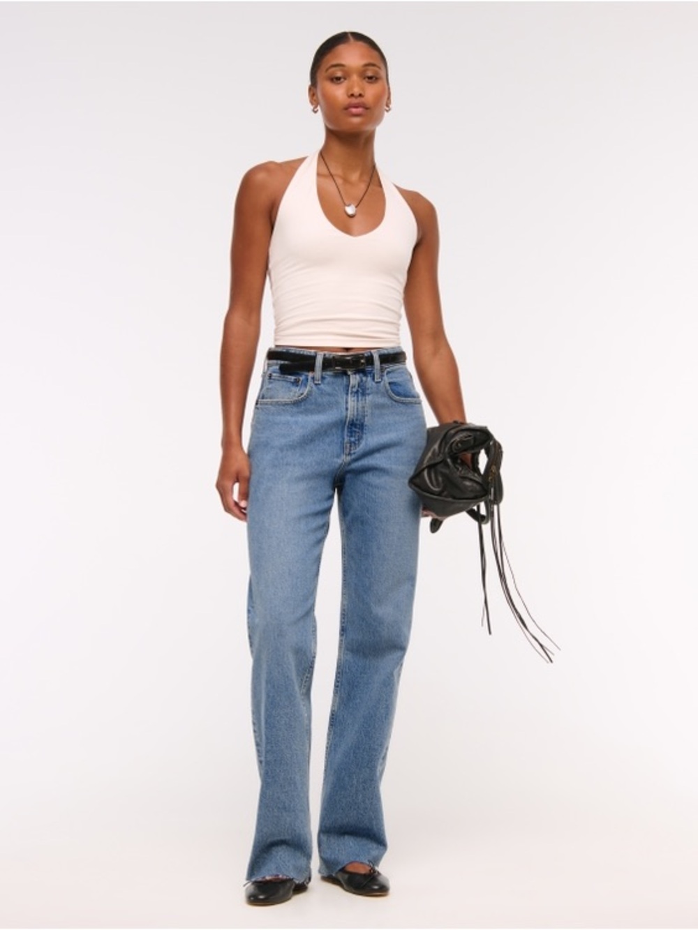 ABERCROMBIE ‘the 90’s Relaxed Jean’ High Rise Curve Love